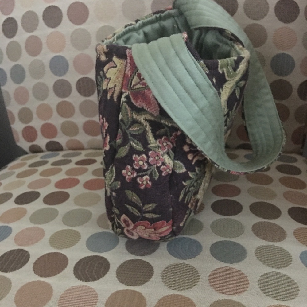 Tapestry woven handbag